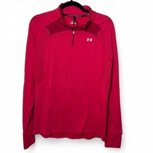 Under Armour XL ColdGear Hot Pink Quarter Zip Base Layer Pullover